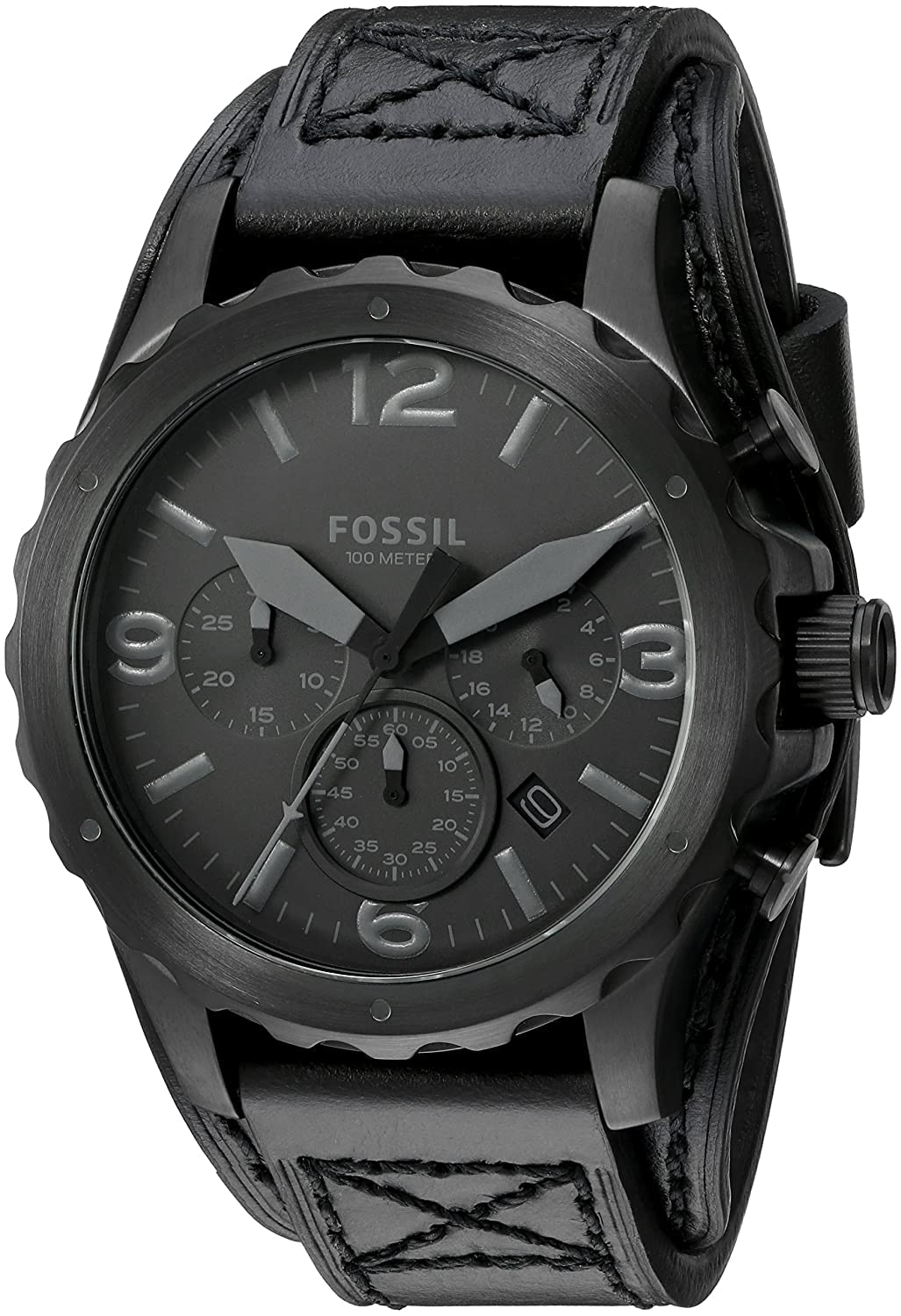 FossilNate Nate Chronograph Black Dial Mens Watch JR1510 (B0BRQV6VKF) Amazon Price History, Amazon Price Tracker