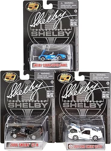Carroll Shelby - Juego de 3 piezas para el 50º aniversario de Shelby Collectibles 16403 P