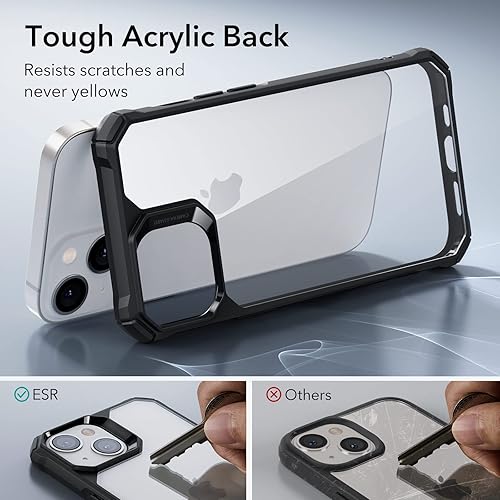 Miniatura 5 de ESR Air Armor - Funda para iPhone 13iPhone 14, protección de grado militar, esquinas Air Guard a prueba de golpes, parte trasera de acrílico