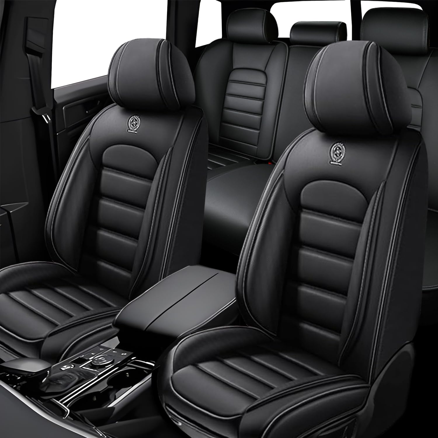 Cscevt 5 Seat Covers for Nissan Altima 2005-2023 Leather Car Seat Covers Waterproof Anti-Slip Car Seat Protectors Comfort Automotive Seat Covers with