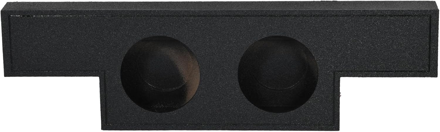 Rockville REC98 Dual 10" Ported Subwoofer Box, 0.60 Cu.Ft./Sub, 34Hz Tuning, Durable Bed Liner Finish, Vehicle-Specific Fit Forward-Firing, for 2004-2006 GMC/Chevy Crew Cab Audio Enthusiasts