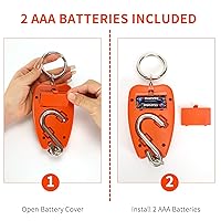 Vista 8 de Balanza de grúa digital Outmate 300 kg/660 lb 200 kg/440 lb con LED Balanza colgante mini portátil para garaje, granja, caza, pesca, etc.