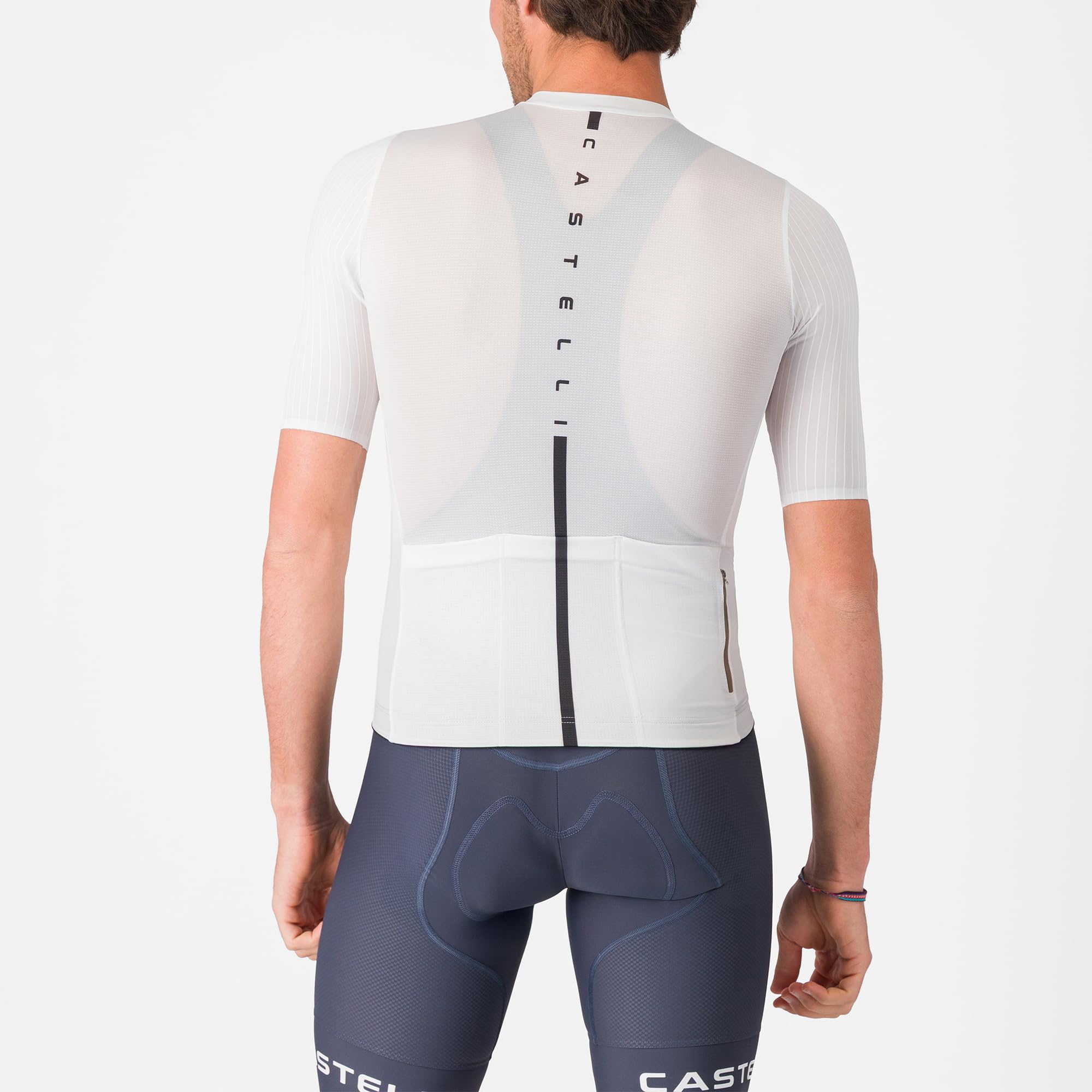 CASTELLI Drittone Logo Jersey da uomo, leggero, traspirante, maglia da ciclismo con vestibilità su misura per un comfort tutto il giorno