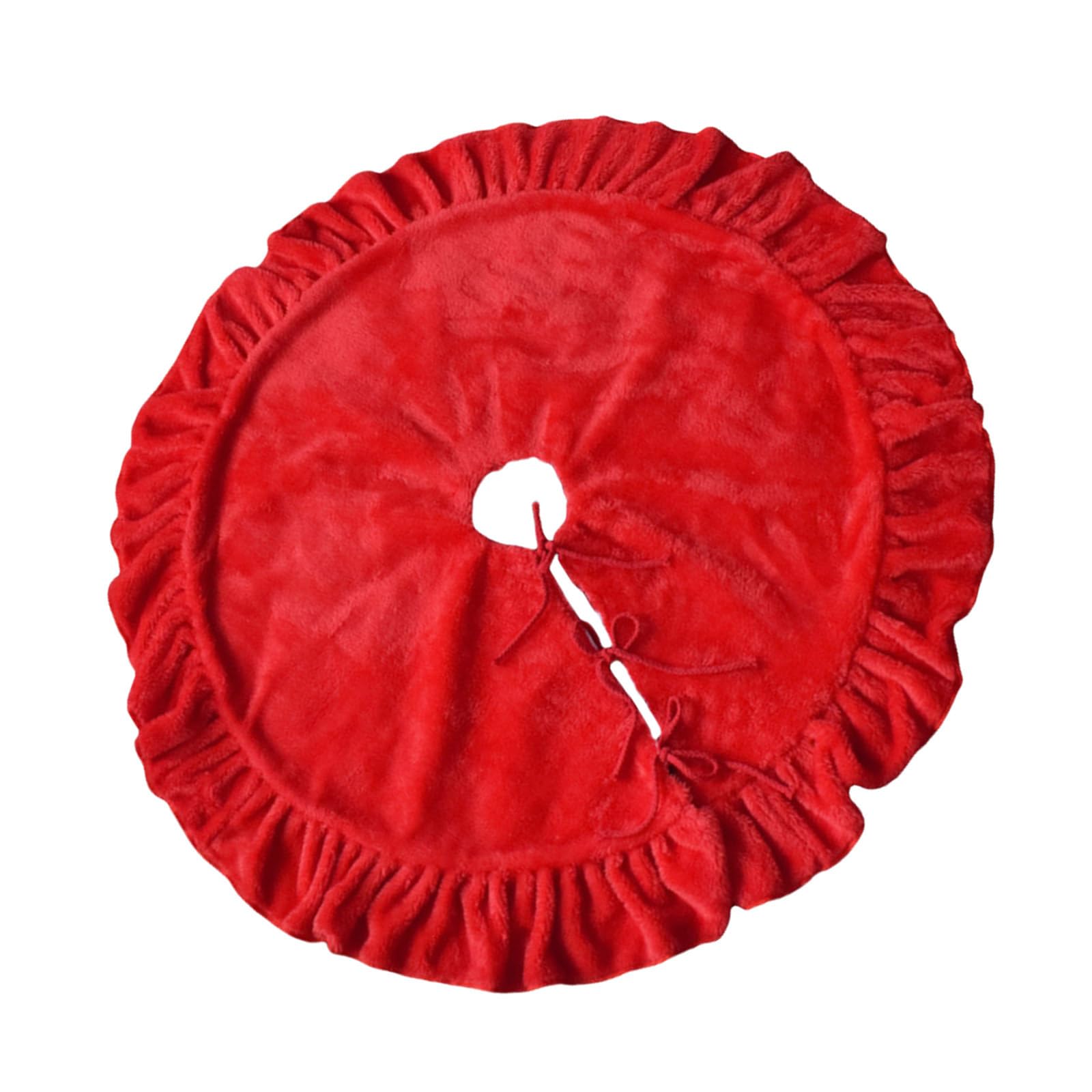 Tsophreniq Sophisticated Tree Skirt Decoration Sturdy and Easy to Use Lace Edged Christmas Skirt for Seasonal Adornment Christmas Decorations