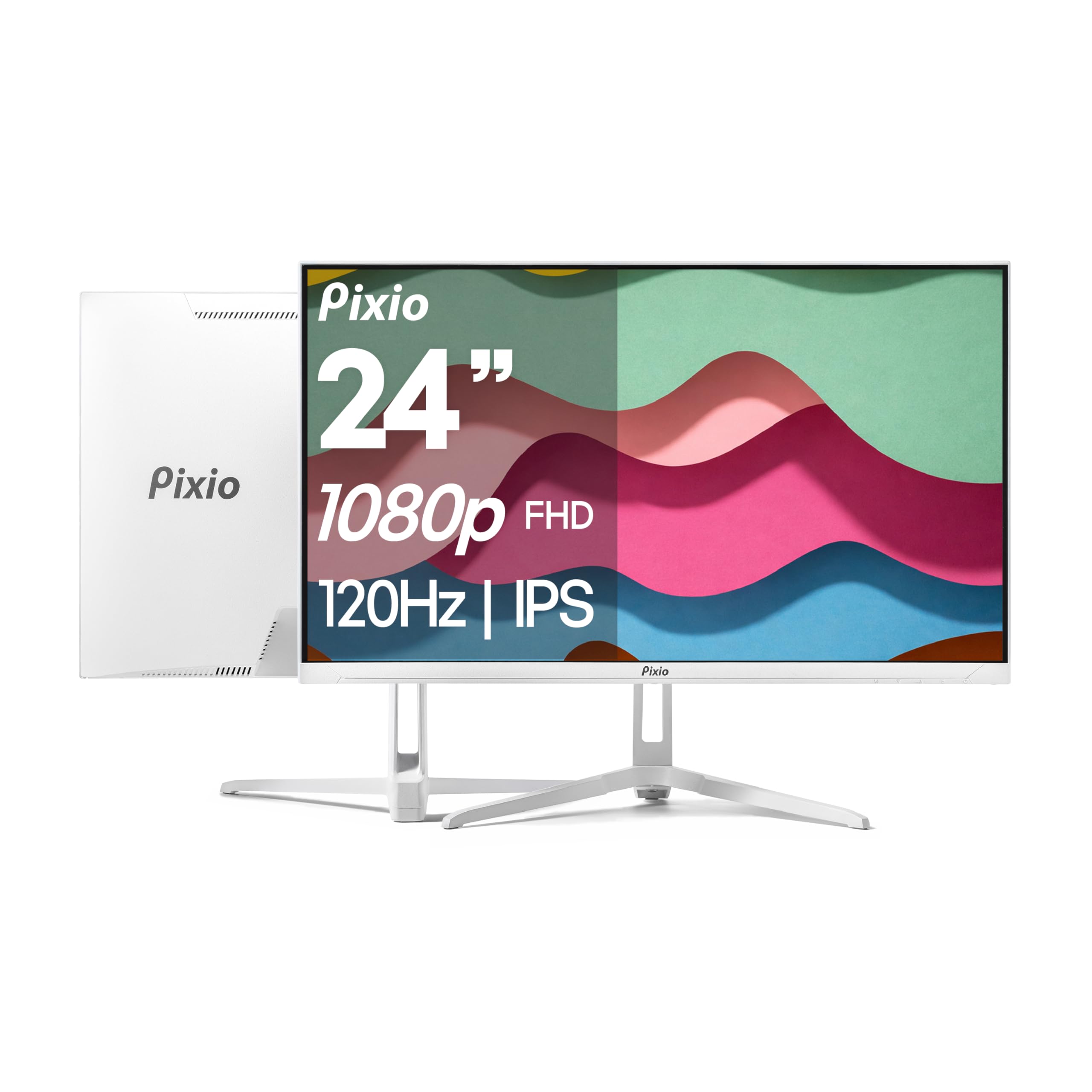 Amazon.com: Pixio PX246 Wave White 24 inch 120Hz Refresh Rate FHD