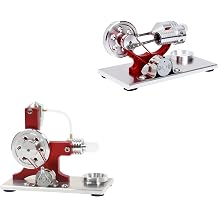 Sunnytech Hot Air Stirling Engine Motor Model Educational Toy Electricity Generator Colorful LED SC005-SC004