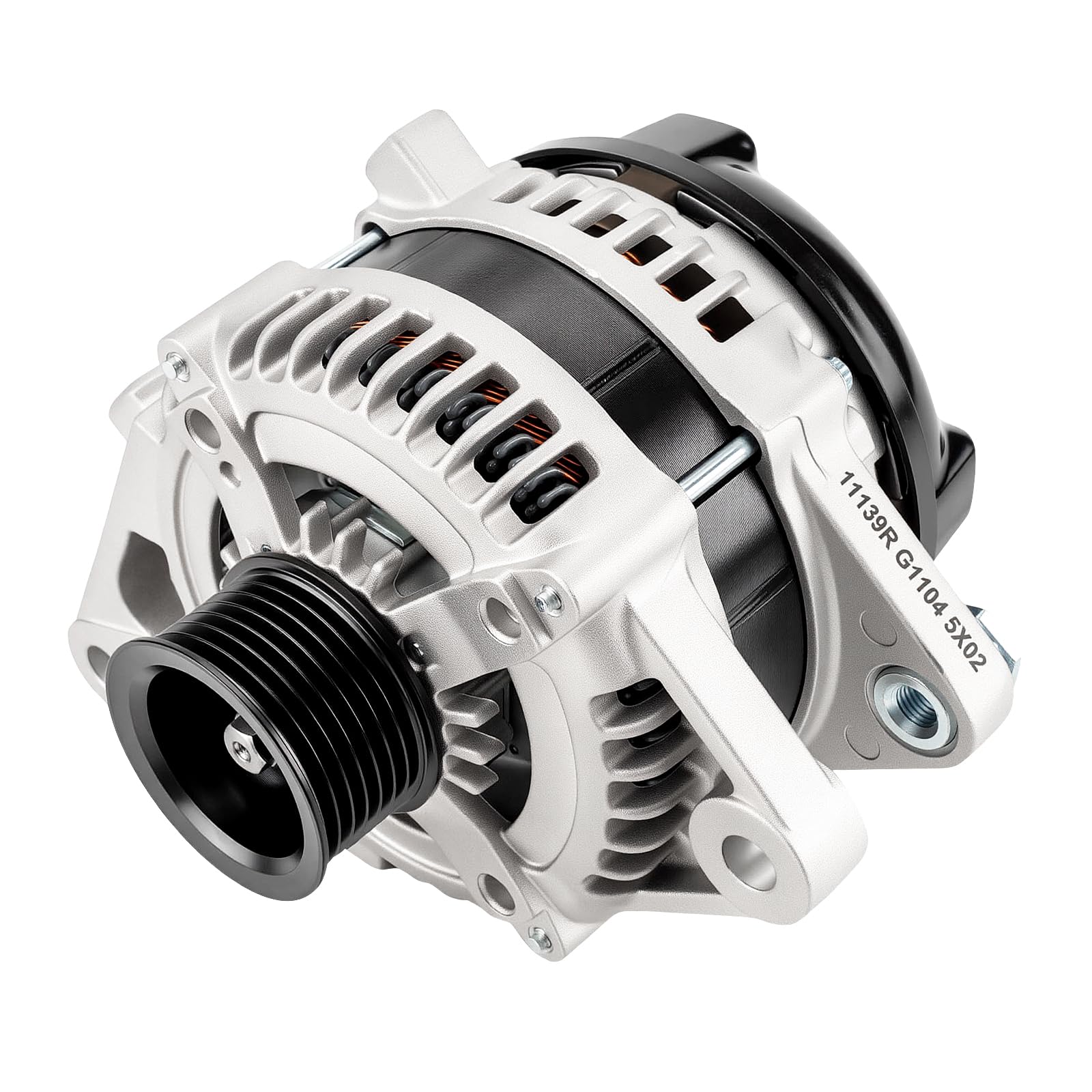 PHILTOP New Alternator Compatible With 2005-2015 Tacoma, 2003-2009 4Runner 11139R 12V 130Amp CW 7-Groove Pulley