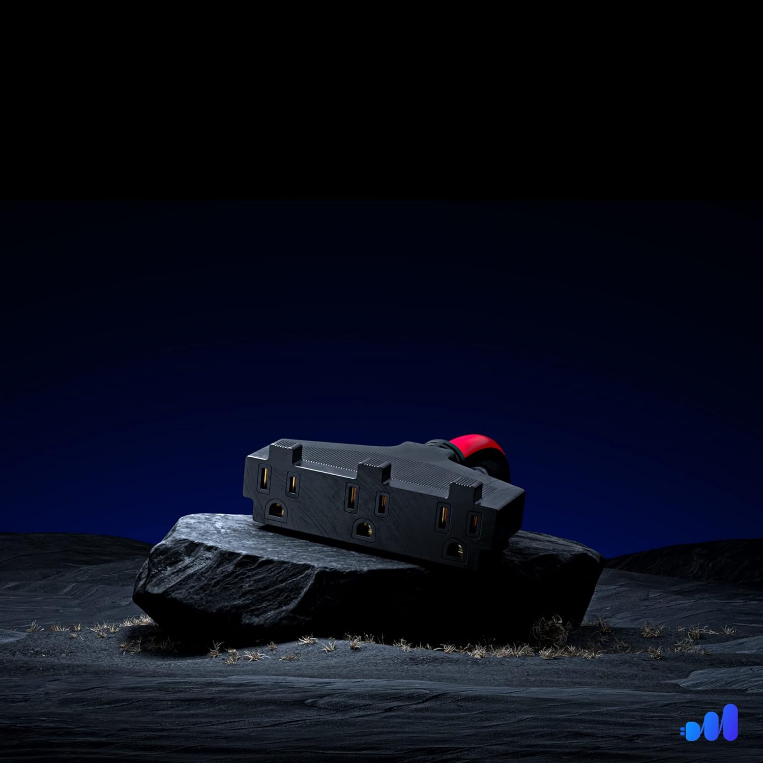 Extension Cord 30 ft, SJTW Extension Cord with Multiple Outlets, 16 Gauge (Black, White and Red) ETL Listed