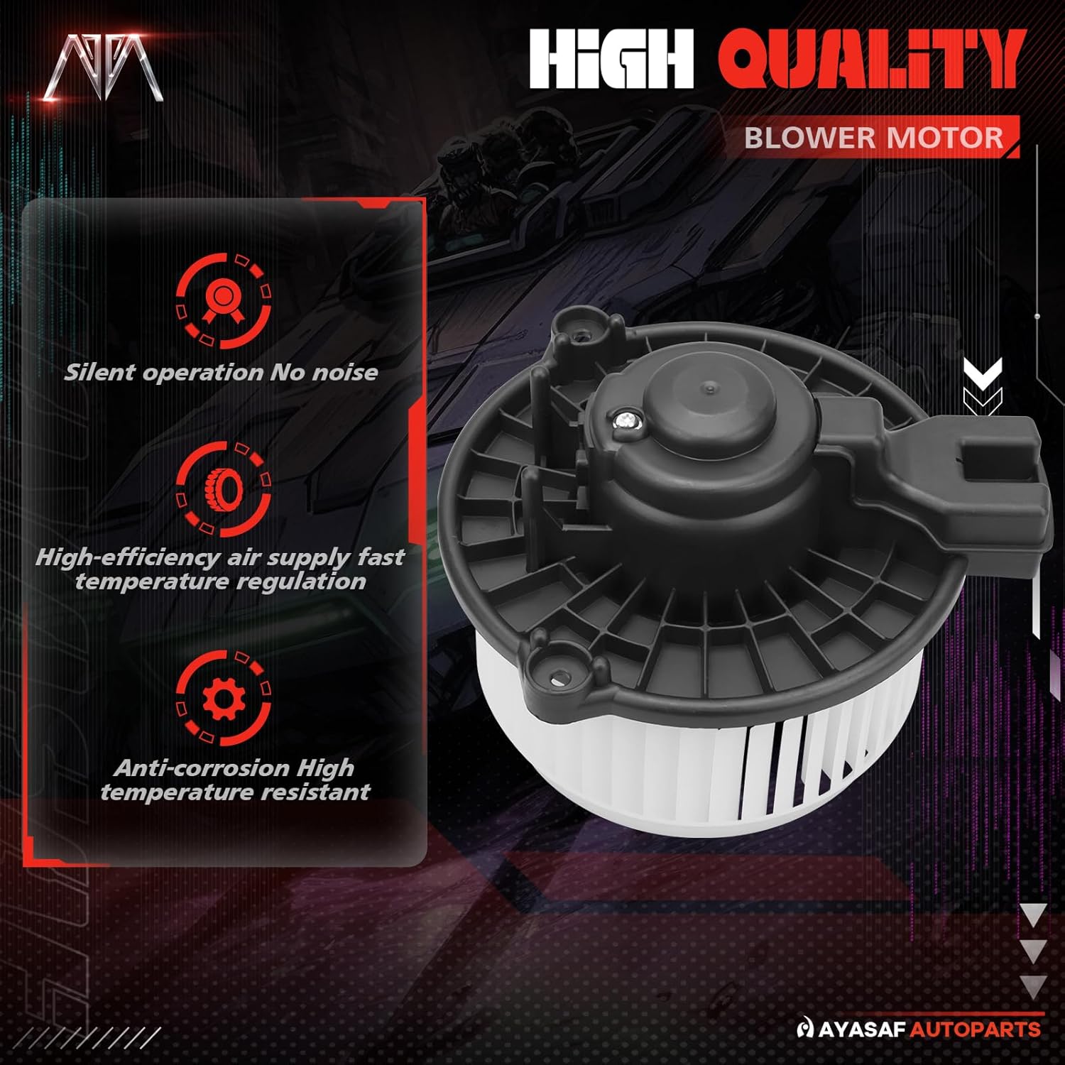 MAYASAF HVAC Blower Motor Assembly 700247 ONLY fit for Honda 2009 2010 2011 2012 2013 2014 Fit