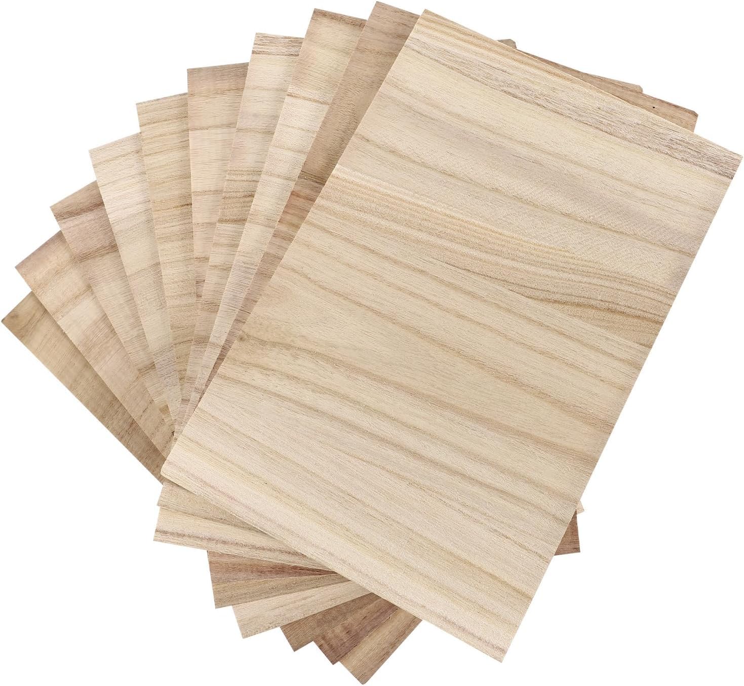 Niltracy 10pcs Karate Wood Breaking Boards, Taekwondo Training Board Rebreakable Boards Martial Arts Karate Equipment for Kids and Adults Kungfu Boxing Equipment 0.6cm Thin Kick Board Sparring Gear