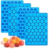 JOERSH Round Candy Molds Silicone Molds for Hard Candy, Gummy, Caramels, Chocolate, Ganache, Ice Cubes, 220 Cavity