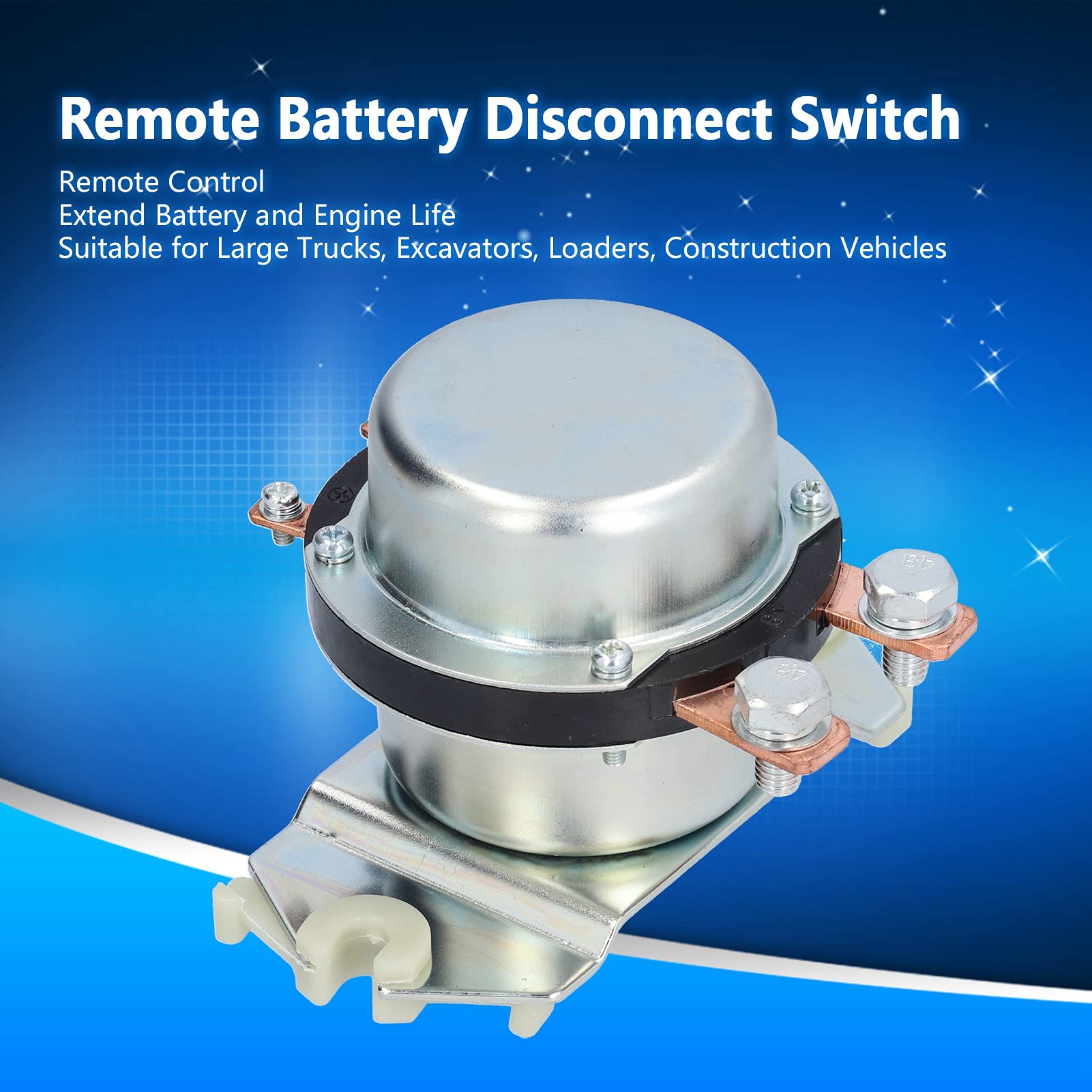 Interruptor de apagado de batería de coche Interruptor de desconexión de batería remota Alta corriente 300a 12vdc Control remoto de alta potencia Relé aislador de batería
