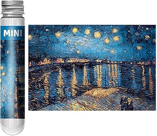 Comprar Mini rompecabezas para adultos y niƱos, 150 piezas, tubo de cƔpsula compacto de 6 x 4 pulgadas de grosor, juego inteligente y desafiante, tema de noche estrellada para viajes