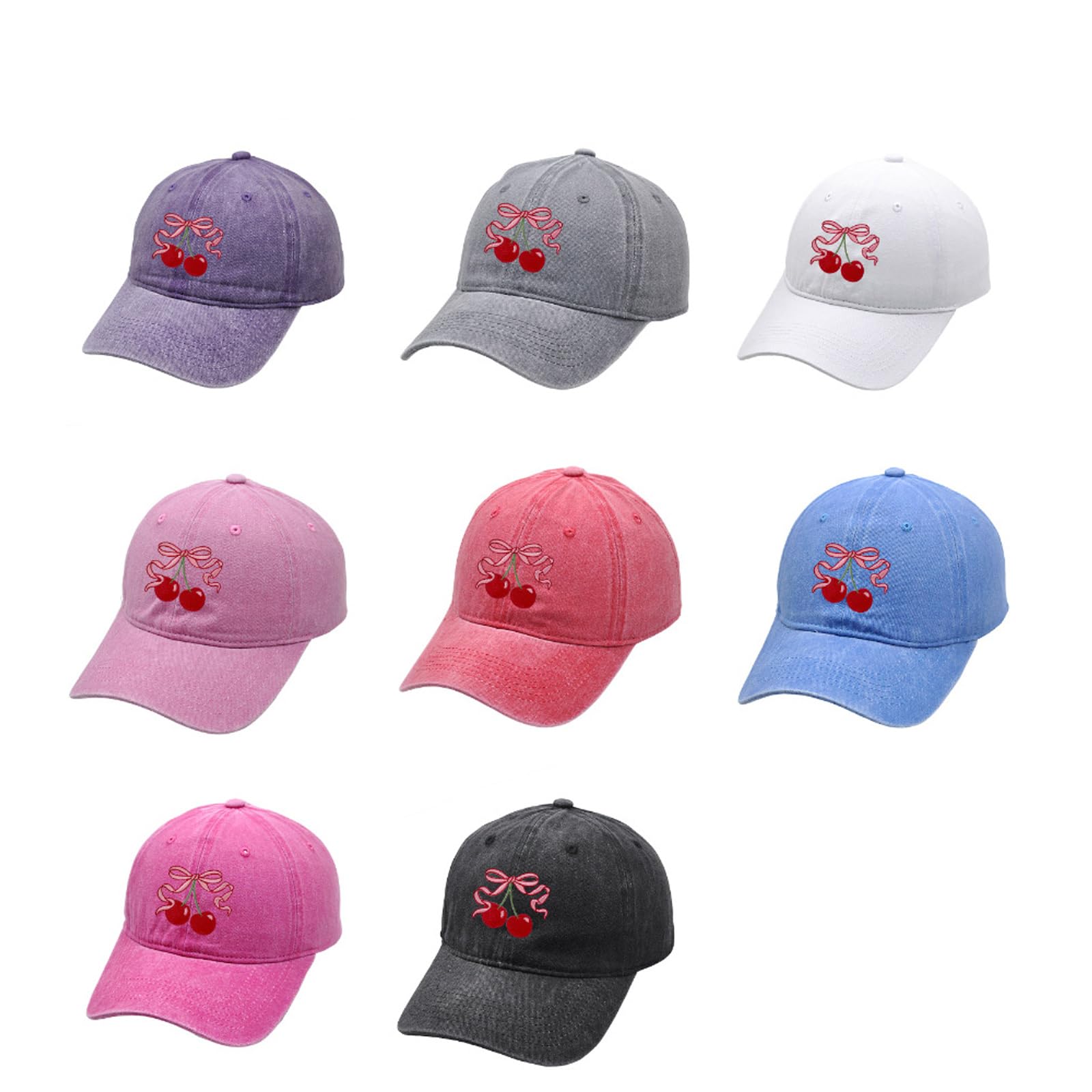 Cappello da baseball regolabile in cotone con stampa con fiocco, per attività all'aperto, hiphop, danza, cappello da baseball