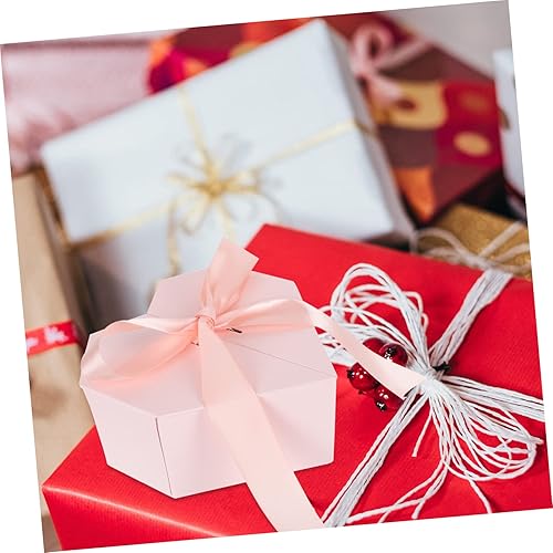 Miniatura 9 de HOMSFOU Caja de regalo de amor, bolsa de dulces de flores, relleno de calcetines, caja de regalo con forma de corazón de chocolate, caja de regalo