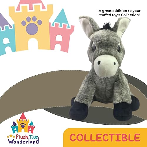 Miniatura 2 de Burrito The Donkey Plush Toy - 16-Inch Soft Stuffed Animal - Perfect for Cuddling, Playtime, and Decor - Adorable Gift for Kids Aged 3 and Up