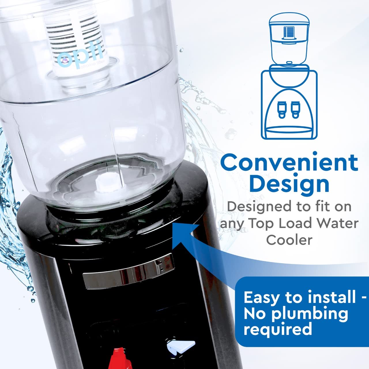 OPTI Flex jug on a top-load water cooler