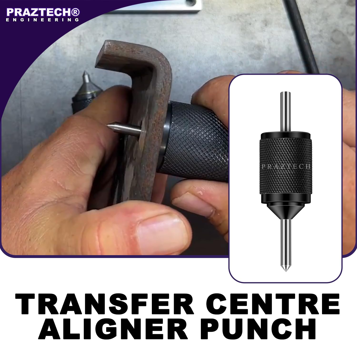 PRAZTECH ® Universal Transfer Centre Aligner Center Punch