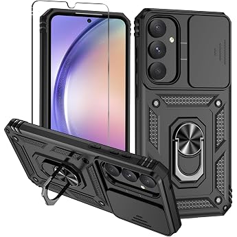 Case for Samsung Galaxy A55 5G Case with Camera Protection - Black