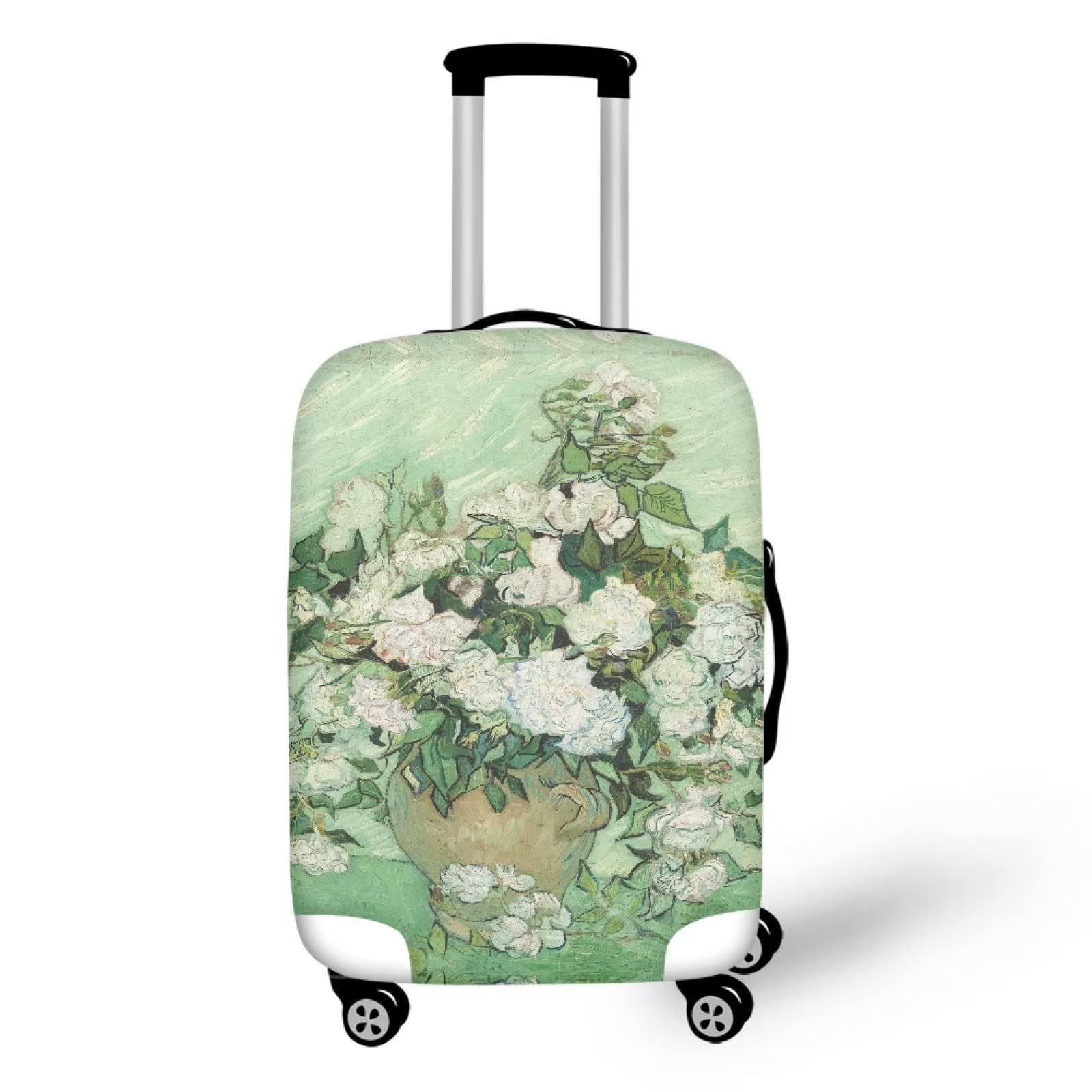 Van Gogh Flower Suitcase Cover 32 inch Washable Suitcase Protector Anti-scratch Suitcase Cover Colorful Luggage Suitcase Protective Cover