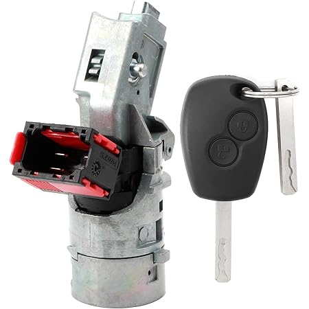 KIMISS Zündschloss 7701038365 Für TRAFIC VIVARO 2001-2014 - Mit 2 Schlüsseln
