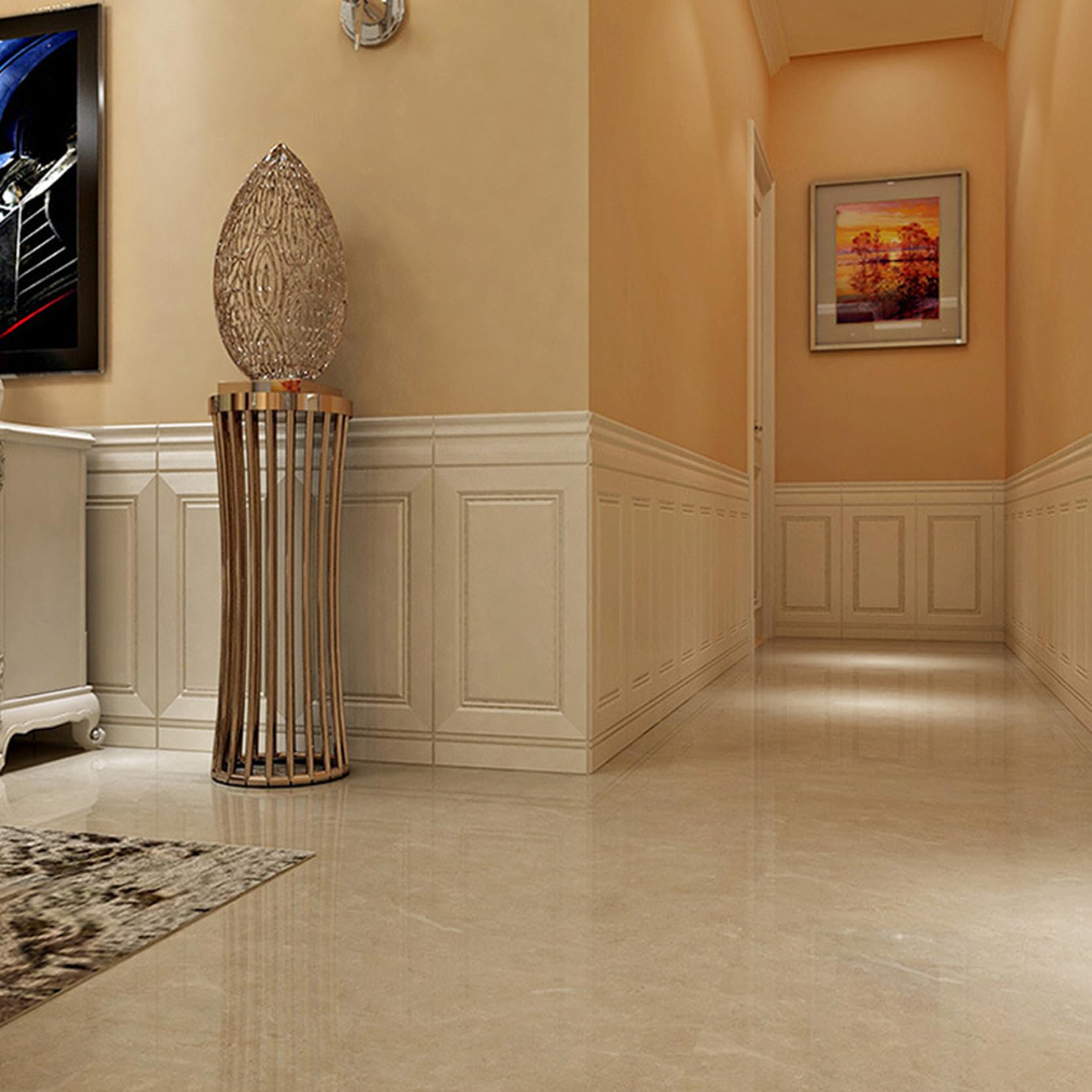 Amazon.co.jp: [CUNW] 3D木目調壁紙 ウォールパネル タイル