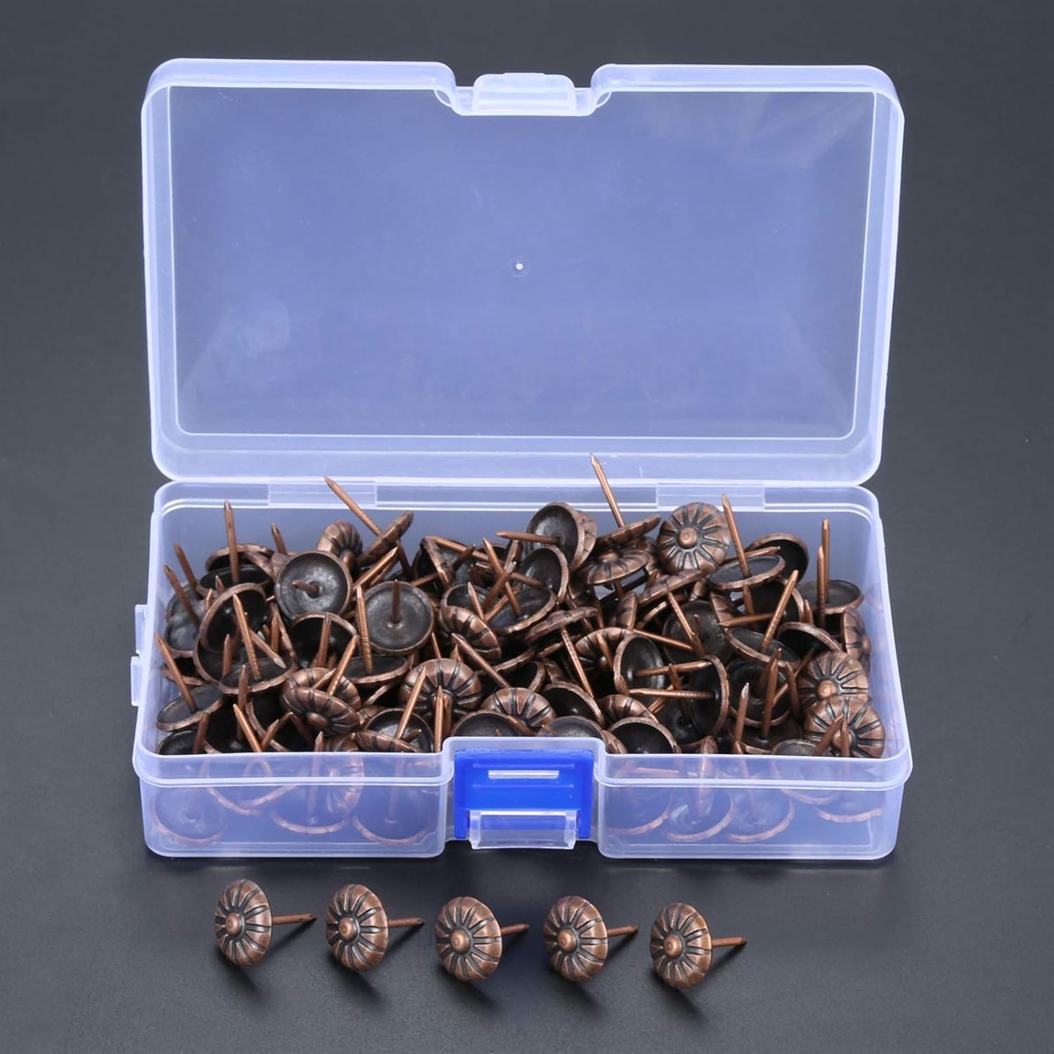 Furniture Tacks,Push Pins Thumbtack 200Pcs Interior Decoration Nail Decoration Furniture tack Jewelry Box Interior Decoration pin Craft thumbtack tack 1620mm Usual Fasteners (Color : C) (Color : B) (