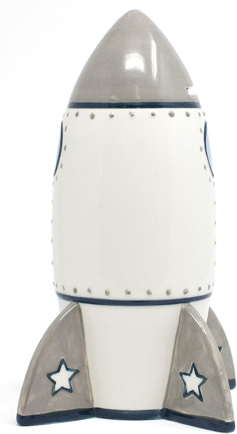 Child to Cherish Roger Rocket Piggy Bank for Boys