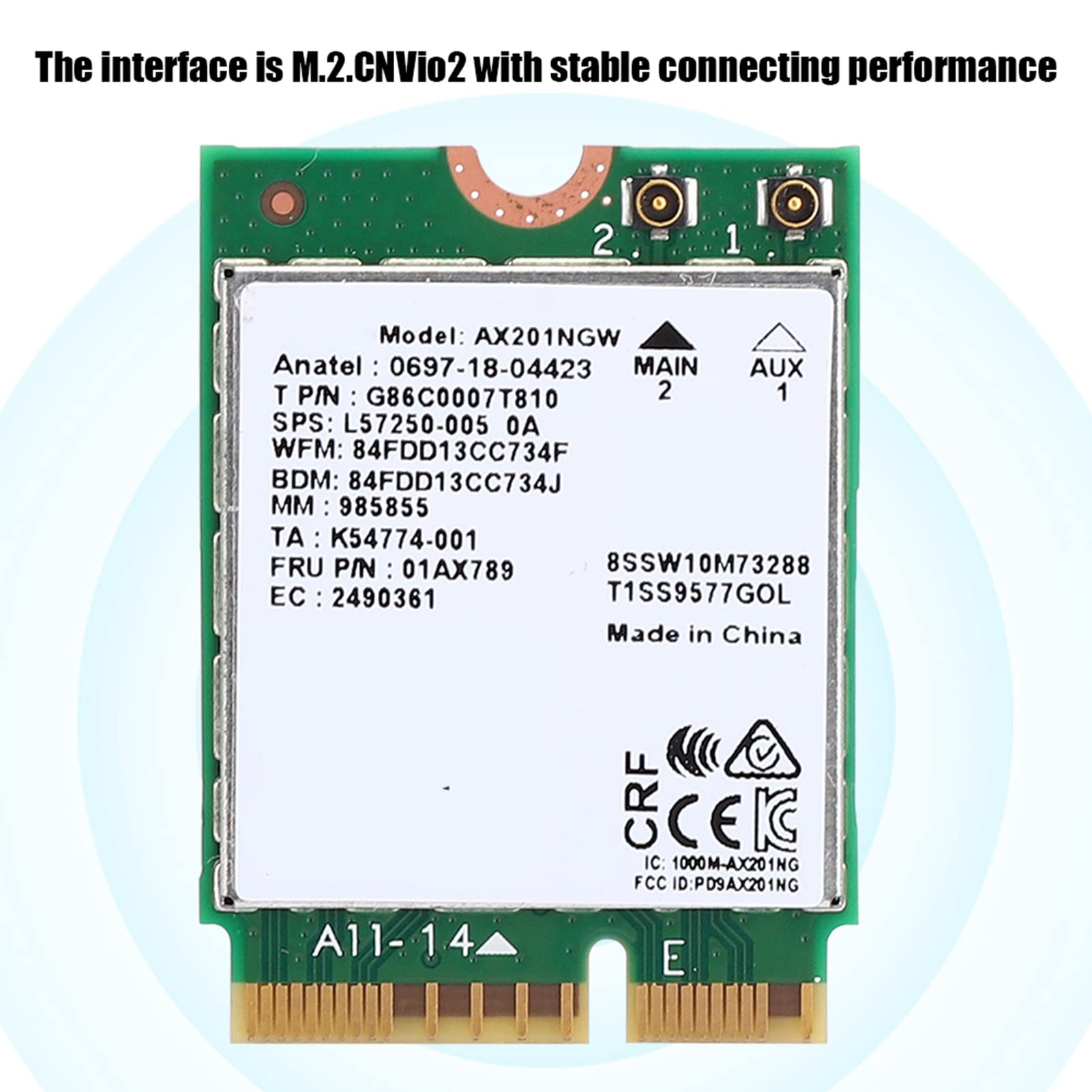 Tarjeta De Red Inalámbrica Ax201ng Wwifi6 Gigabit 2400m | Meses sin interés