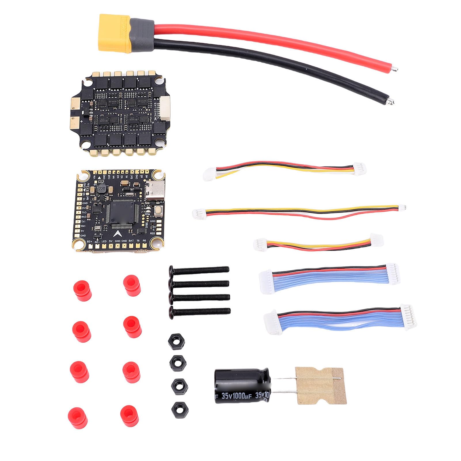 Contrôleur de Vol, Contrôleur de Drone F405 en Plastique avec Pile ESC 60A pour Drones de Course SpeedyBee FPV et Télécommandés