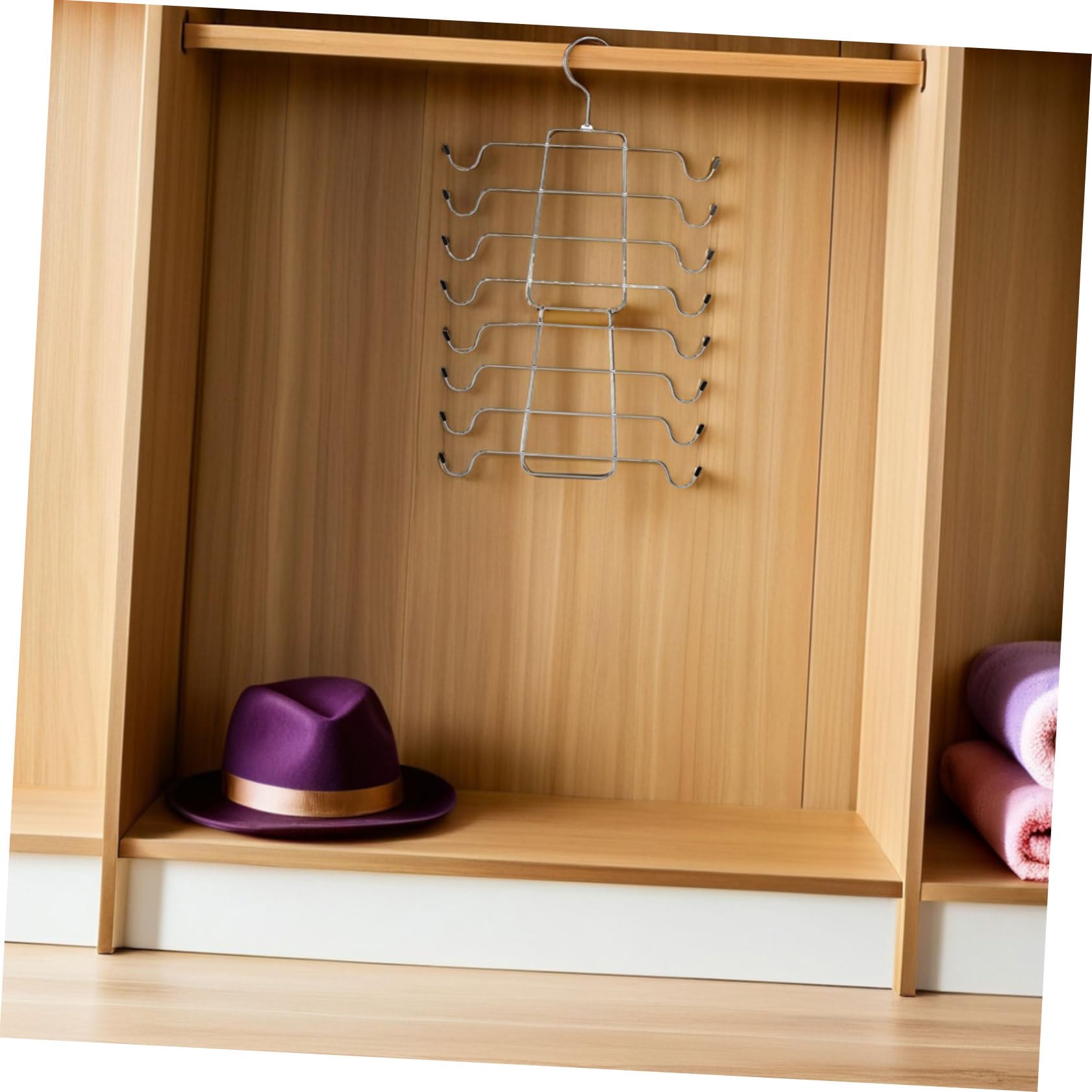 4 soportes para brasieres y tirantes plateados, solución de almacenamiento para brasieres, cinturones y faldas, perchas ideales para armario para mujer, maximiza el espacio y mantente nizado