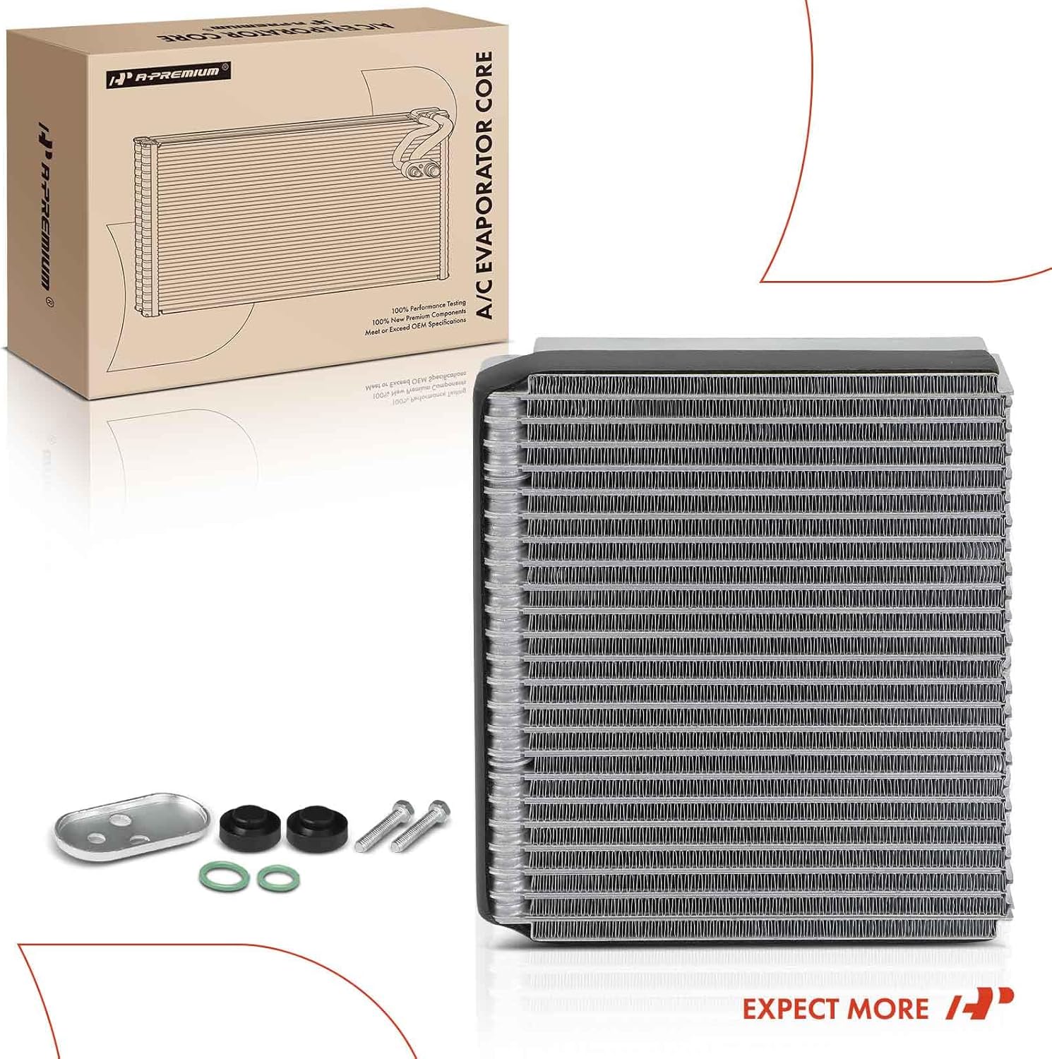 A-Premium A/C Evaporator Core Compatible with Hyundai Elantra 2005-2006, Tiburon 2005-2008