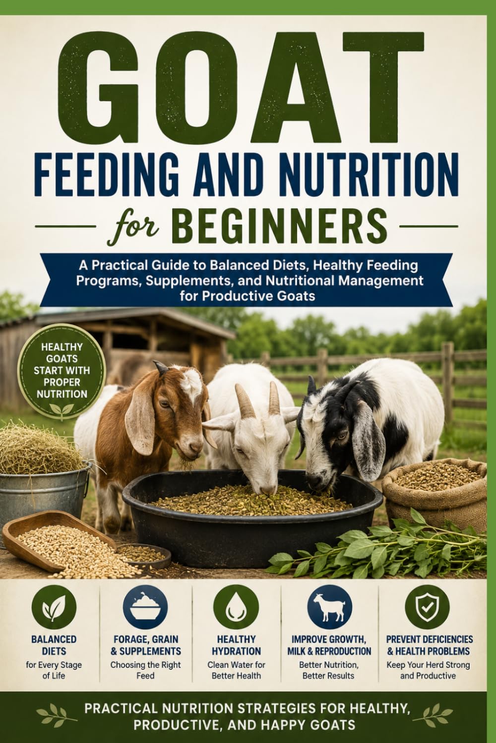 Goat Feeding and Nutrition for Beginners: A Practical Guide to Balanced Diets, Healthy Feeding Programs, Supplements, and Nutritional Management for ... Beginner's Goat Farming & Homestead Series)
