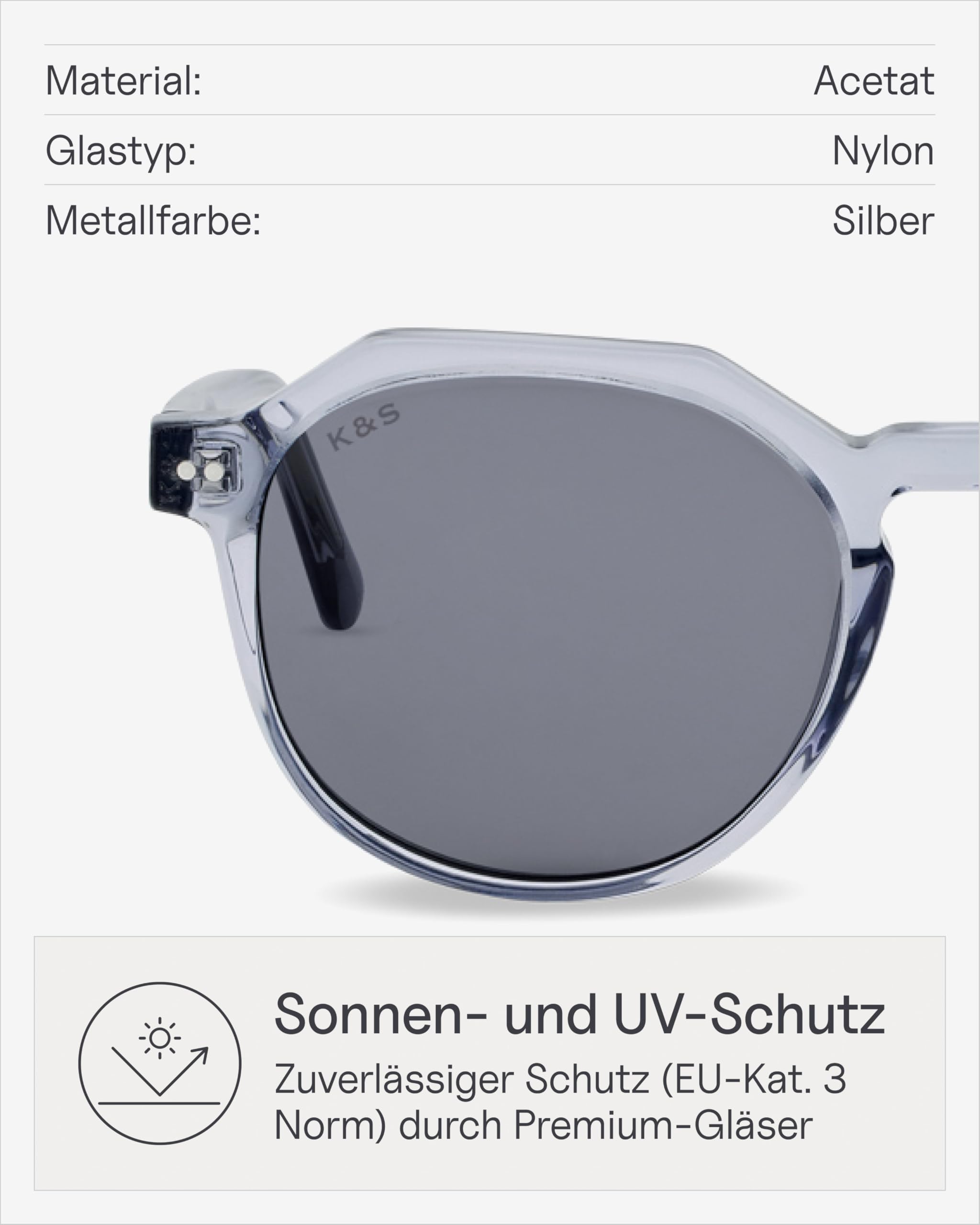 Kapten & Son Sonnenbrille Manila | Sonnenbrille Damen & Herren mit Sonnen- und UV-Schutz | Stylische, runde Gläserform | Unisex Sunglasses