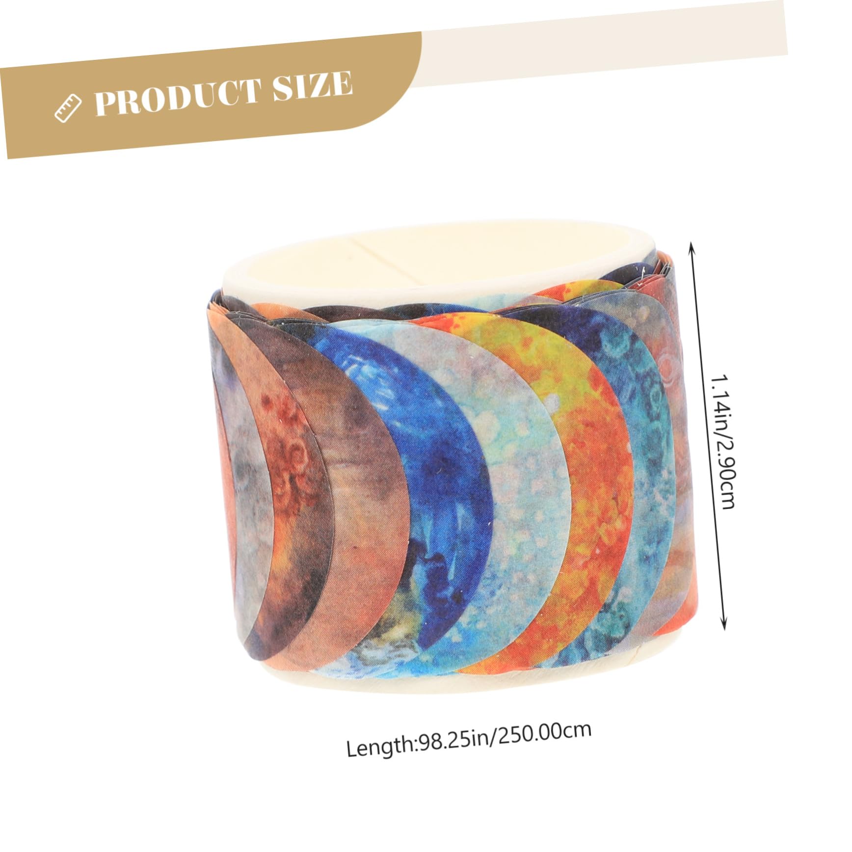 SHINEOFI 57rolki Samoprzylepnych Taśm Washi Stylu Kosmicznym Do Dekoracyjne Taśmy Do Scrapbookingu Planerów i Dzienników