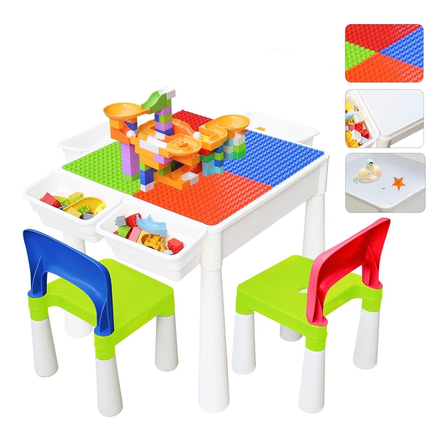 67i Kids Activity Table and 2 Chairs Set 3in1 Multi Activity Table