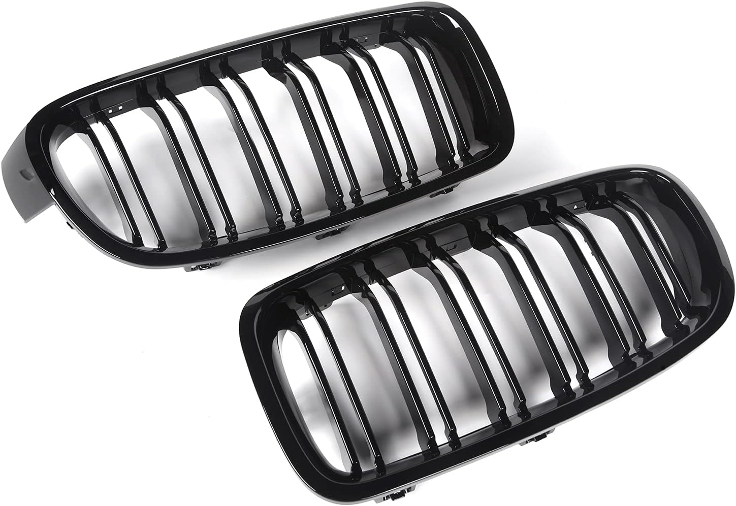 Front Grille, Kidney Grill Replacement for BMW 3 Series F30 F31 (ABS, Gloss Black)