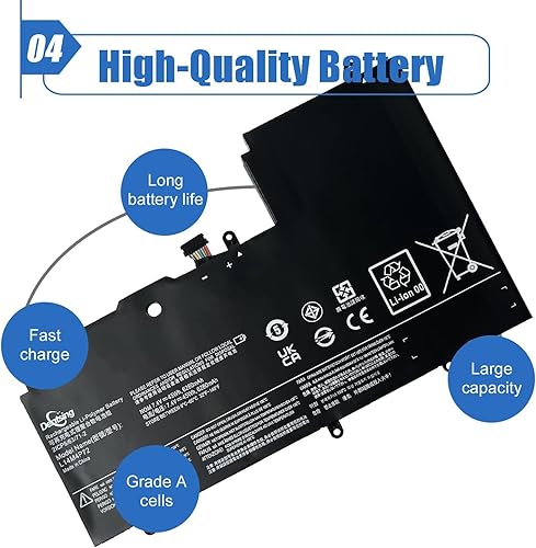 Miniatura 5 de Dentsing Batería para portátil L14M4P72 de repuesto para Lenovo Yoga 3 14 pulgadas Yoga 3-1470 IdeaPad Yoga 700-14ISK 14ISE 14IFI Series Notebook