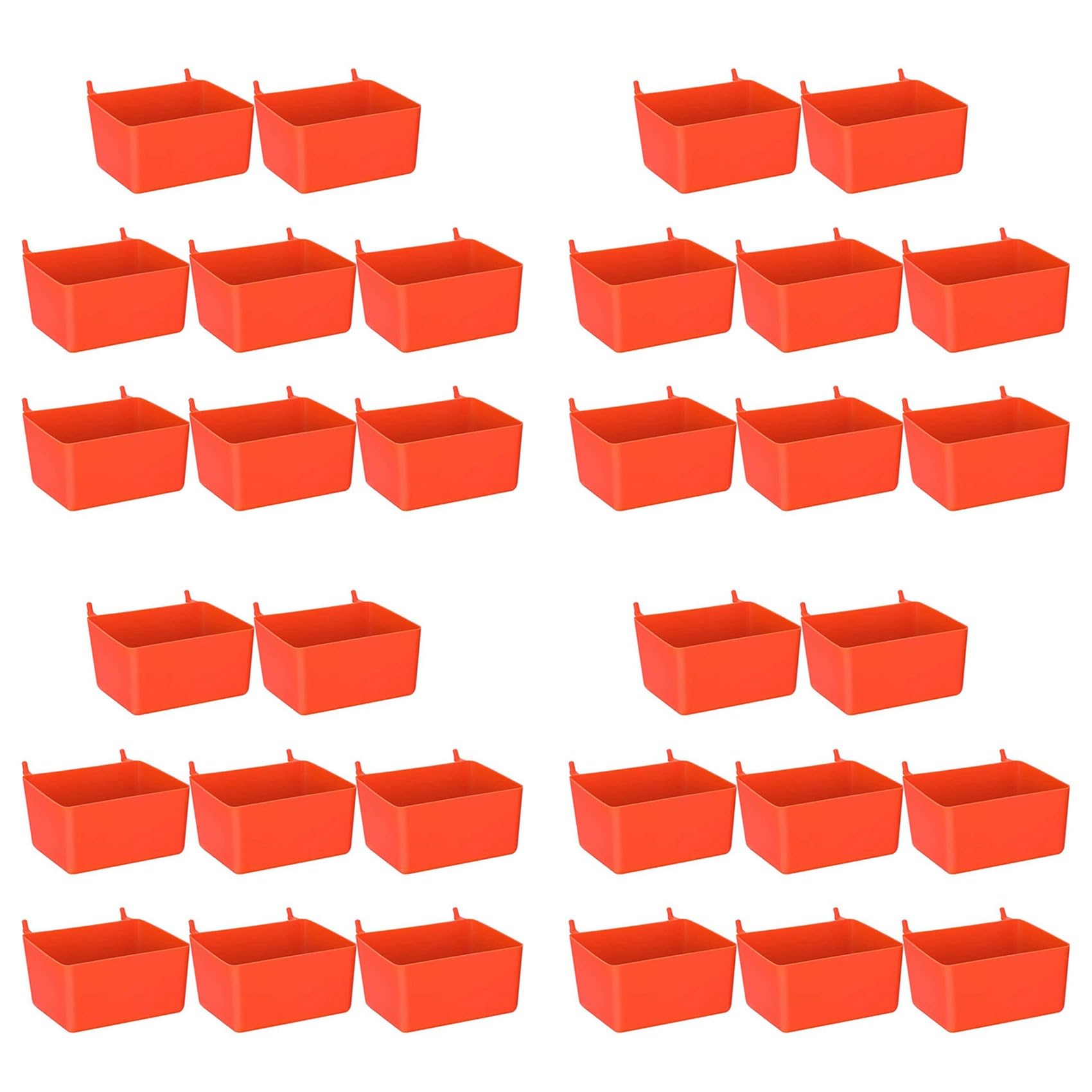 Aundhegrtt 32 Pieces Pegboard Bins Kit Pegboard Parts Storage Pegboard Accessories Workbench Bins for Organizing Hardware