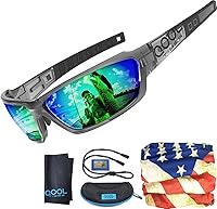 Vista 9 de Polarized Fishing Sunglasses for Men Women, Adjustable Nose Pad, UV400, EMS TR90, ideal for Driving Running Golfing Cycling