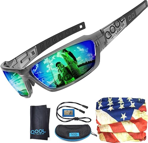 Miniatura 9 de Polarized Fishing Sunglasses for Men Women, Adjustable Nose Pad, UV400, EMS TR90, ideal for Driving Running Golfing Cycling