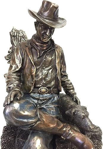 Miniatura 4 de Unicorn Studios Escultura de estatua de siesta de vaquero y perro de WU