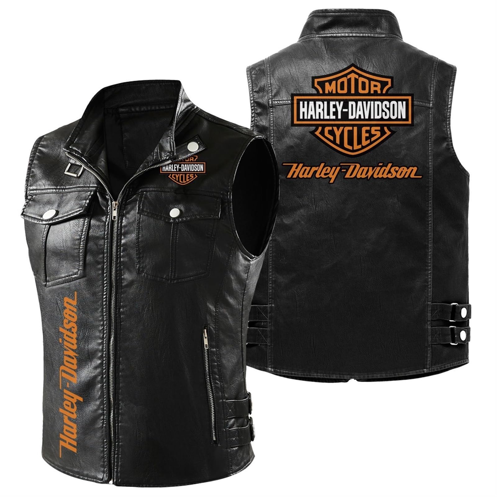 Chaqueta Moto Mujer Har.Ley David-Son, Chaqueta de Turismo, Cazadora Motociclista para Verano Invierno para Hombres(Black 1,3XL)