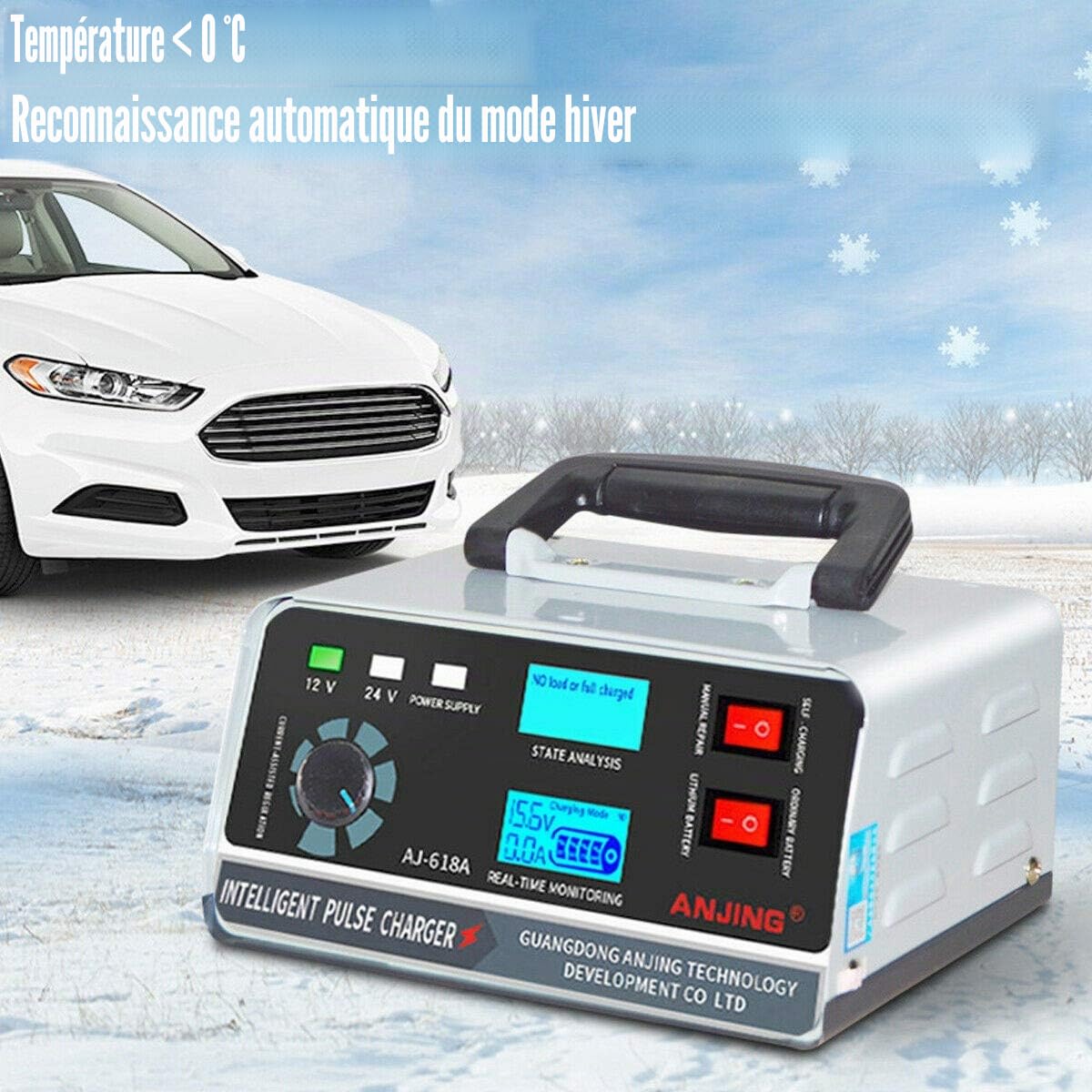 400 W 30a 12 V / 24 V Voiture Automatique Chargeur de Batterie Intelligent Impulsion Bateau de RéParation Trickle Prise EuropéEnne