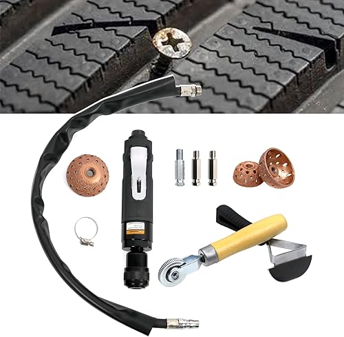 Sporacingrts El juego de reparación de neumáticos incluye 2500 rpm de baja velocidad para neumáticos de aire de baja velocidad, rodillo de parche de