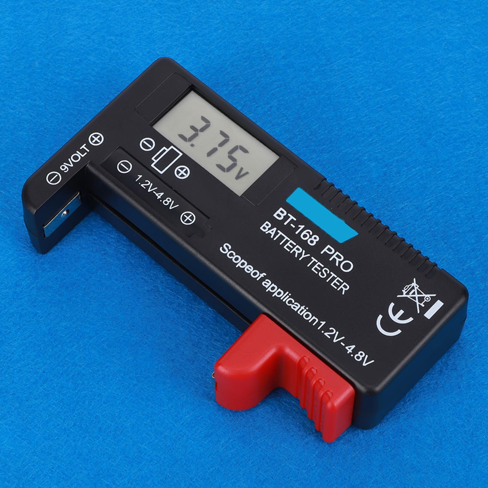 Tester Digitale della Batteria BT-168PRO, Tester del Livello di Durata della Batteria con Display LCD per CR2032 LR44 L736 6F22 9V AAA AA D C 16340 14500 10440, ecc.