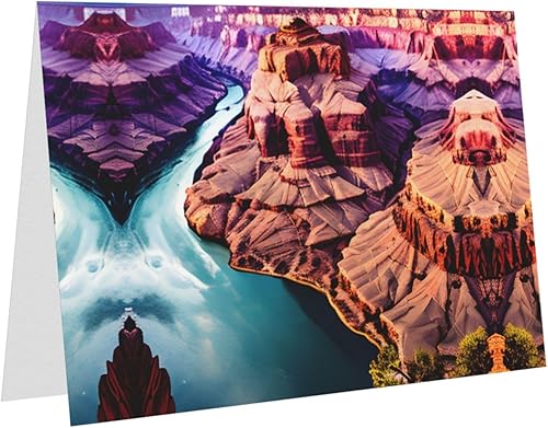 Miniatura 3 de NEZIH Beauty Grand Canyon - Tarjetas de felicitación impresas con sobres, cumpleaños, agradecimiento, boda, aniversario