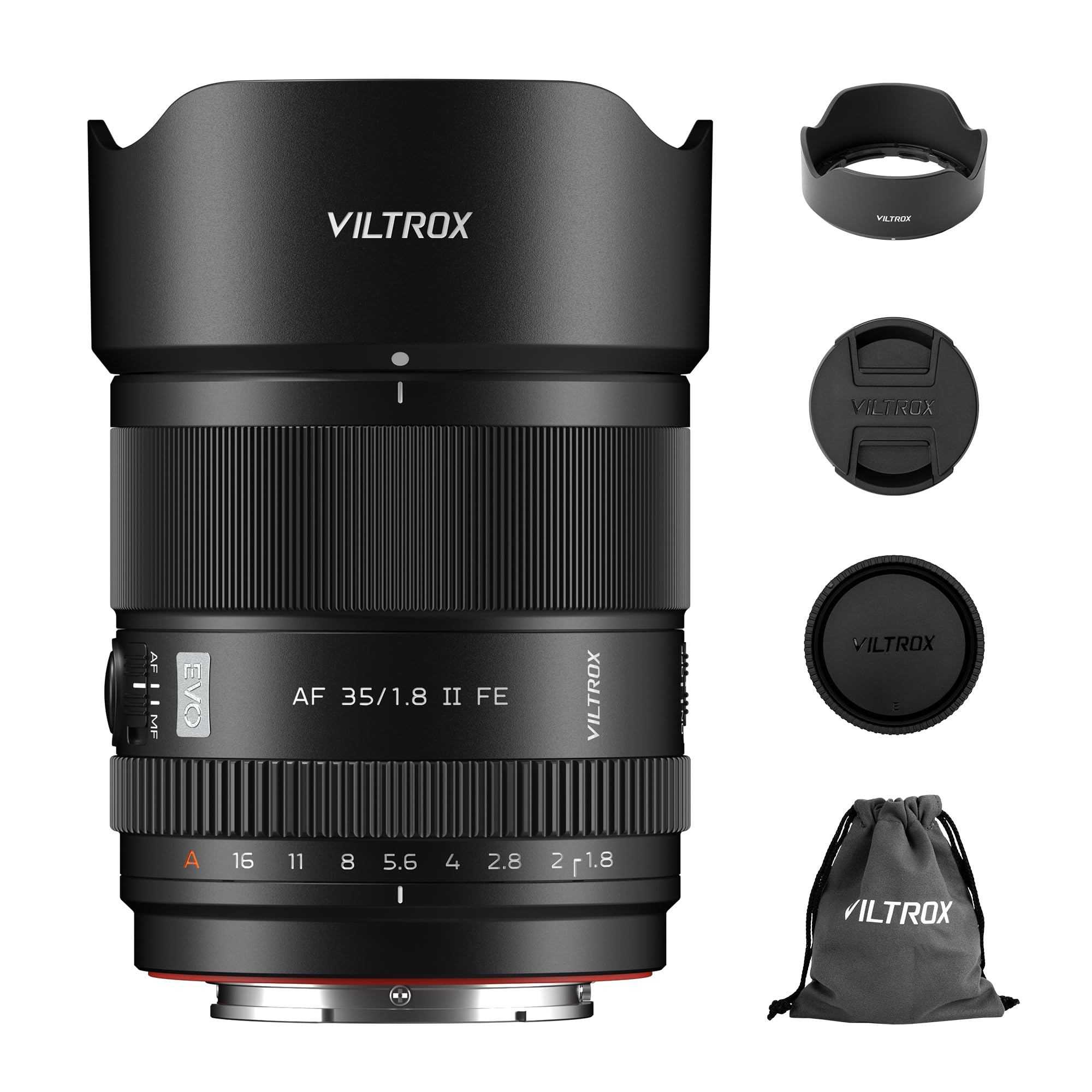 VILTROX AF 35mm F1.8 II EVO APO FE Lens for Sony E-Mount, 35mm f/1.8 Large Aperture STM Autofocus Full Frame Prime Lens for Sony a7IV a7CII a7RV a7S III ZV-E10 II ZV-E10 a6700 a6400 a7iii a9 ZVE1 A1