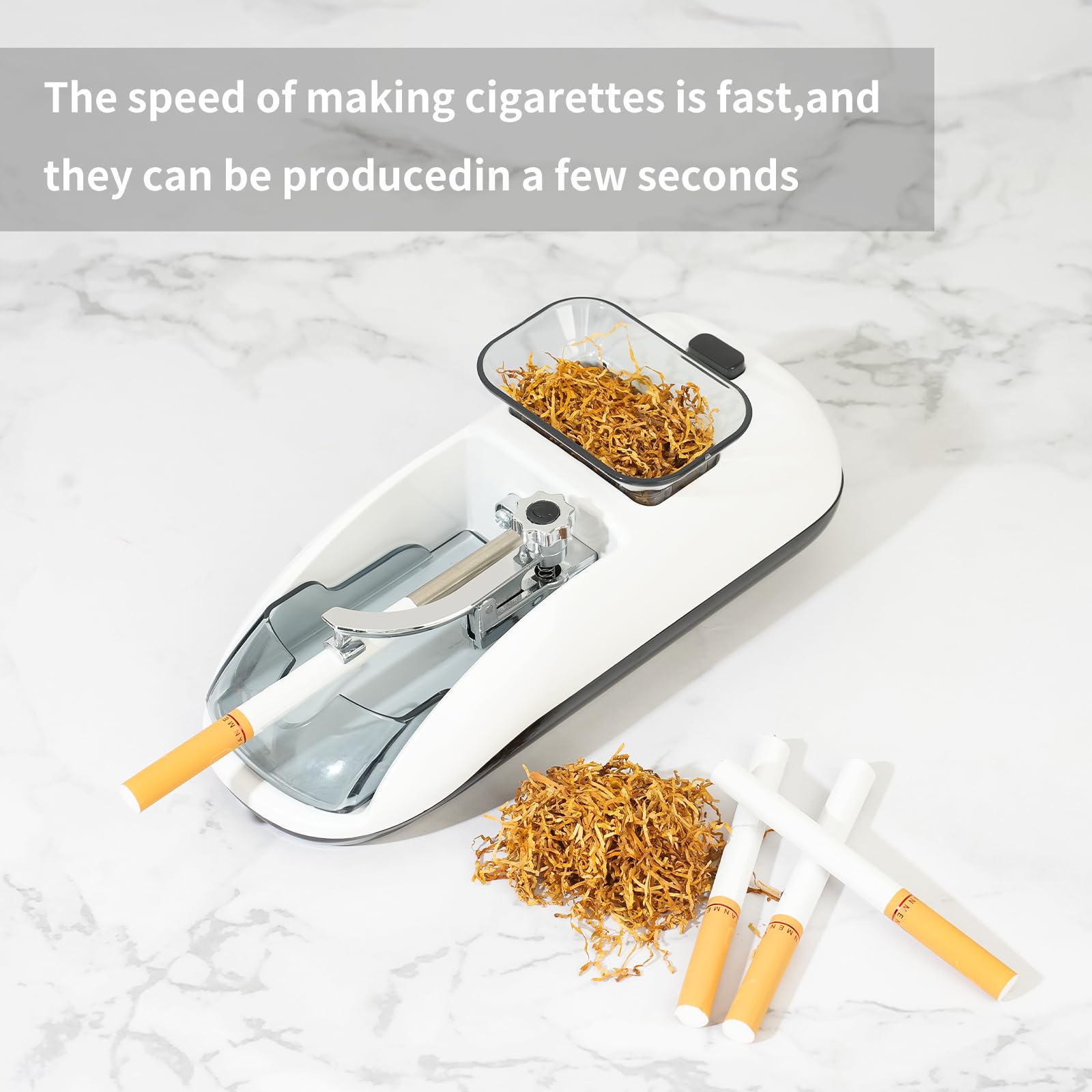 Amazon.com: Electric Cigarette Rolling Machine, Portable Tobacco Injector  Machine can Grind Filled with Herb, Tobacco, etc Suitable for Cigarette  Tubes and Rolling Papers : Health & Household