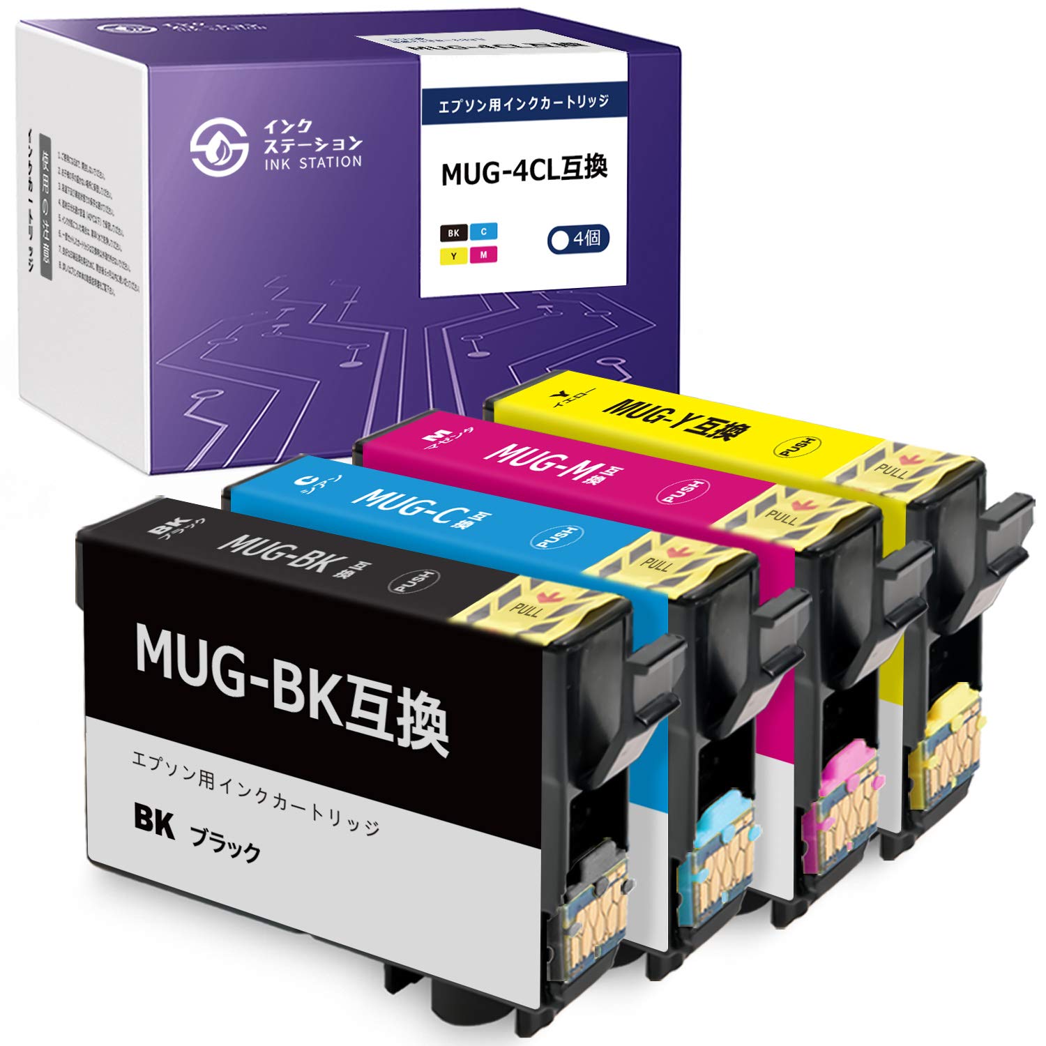 Amazon.co.jp: EPSON エプソン MUG-4CL マグカップ インク 互換インク